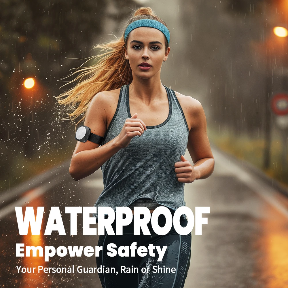 Wsdcam Personal Safety Alarm Type-C Charging LED Emergency Night Light 130dB Self Defense Alarm with Key Chain Press Tap Alarm