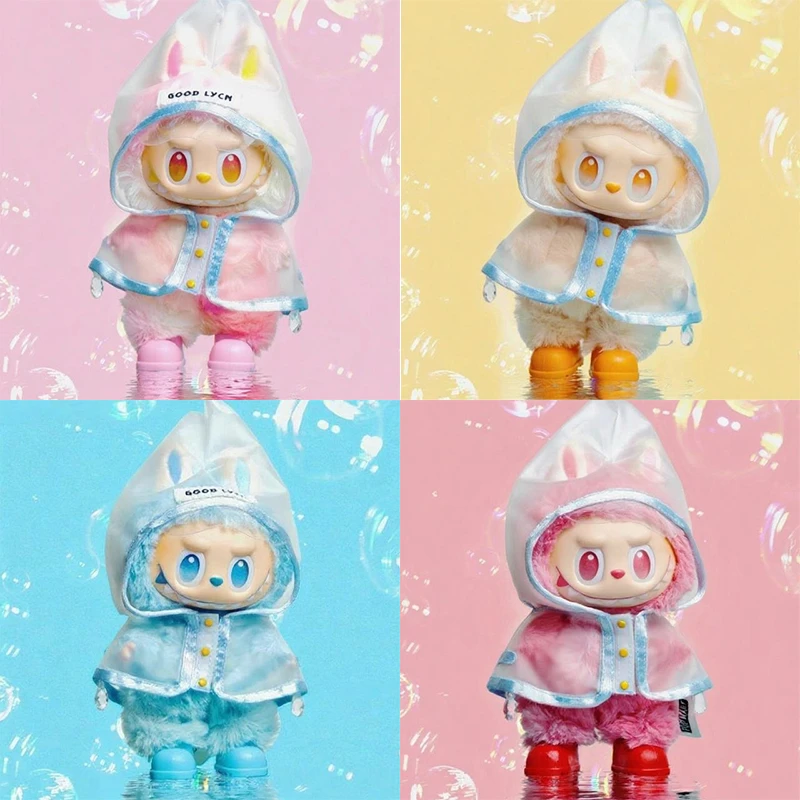 

15 17 см для куклы Labubu, плащ, красочная обувь, одежда, простой милый комплект, аксессуары для одежды, вечерние игры, игрушки, подарки