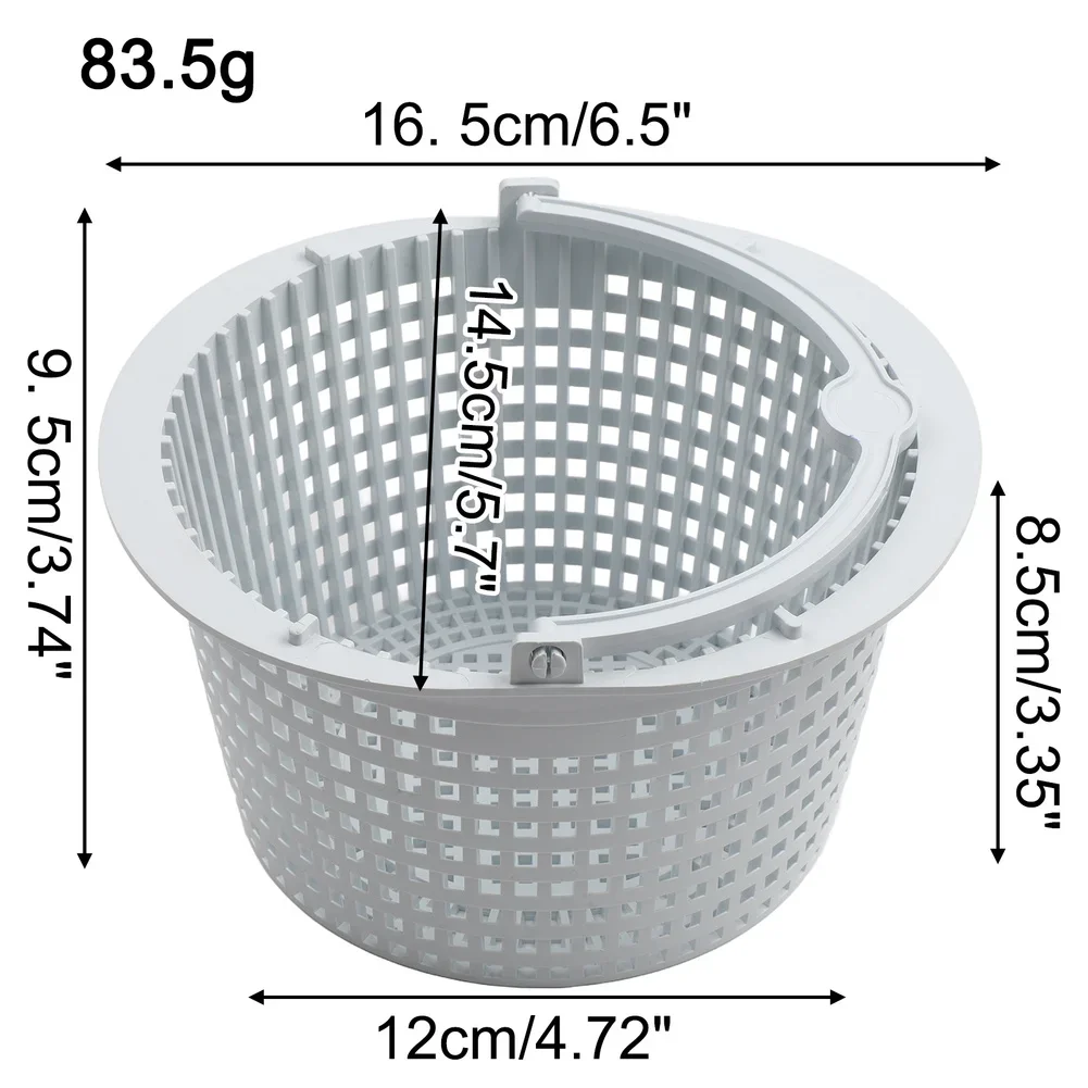 Skimmer Filter Basket with Handle Compatible with For Hayward SPX1091C 2 Pieces for Effective Debris Collection
