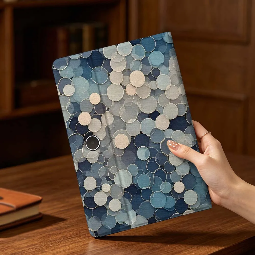 Hexagonal Pattern Design For OPPO VIVO IQOO OnePlus Realme Pad 3 Pro 13 12.1 11.4 11 inch Pen Tray Tablet Case Soft
