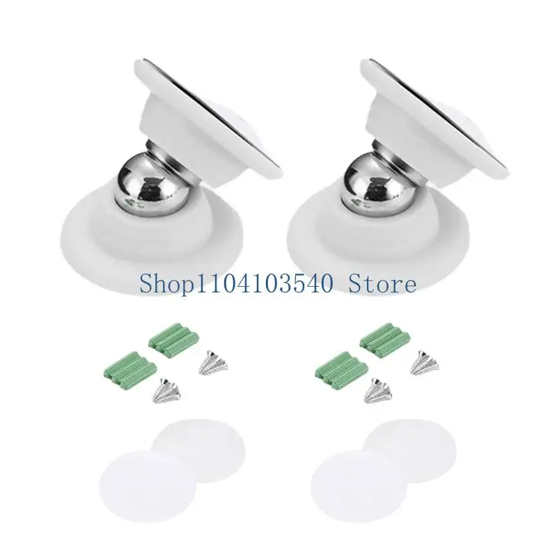 02DC Narrow Door Stop Set with Contact Low Height for Tight Indoor Areas