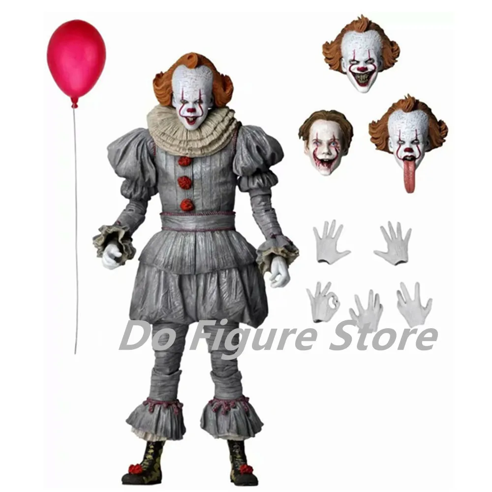 

NECA It: Chapter Two 7 inch Pennywise Figure Movie Periphery Scary Action Model Doll Ornament Gifts