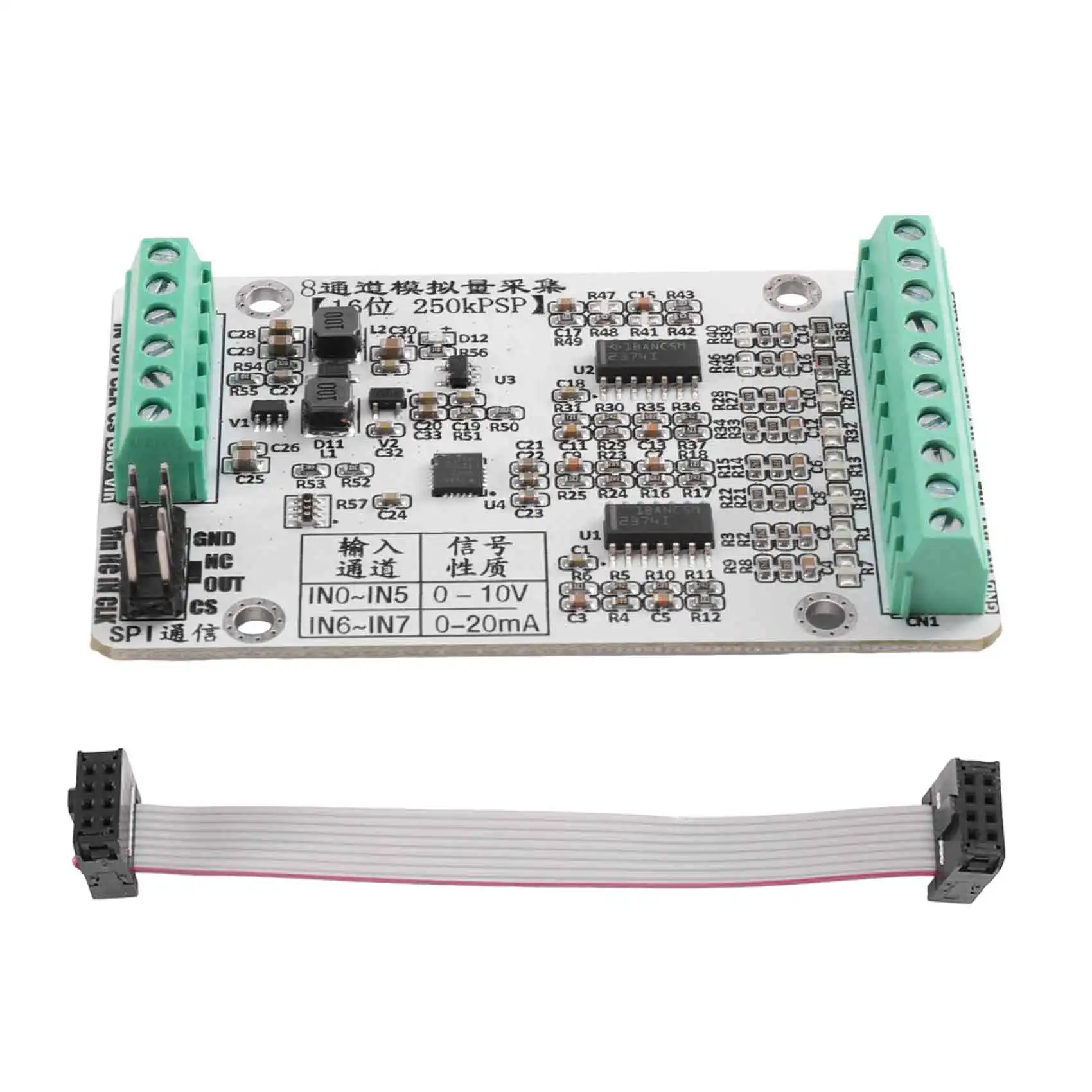 SPI Communication AD7689 Eight-Way High-Speed ADC Module Analog Input 0-10V Signal Conversion Acquisiion Module