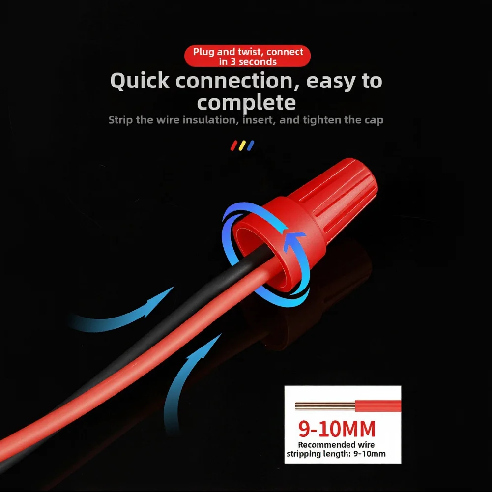 Electric Wire Connectors 52 pcs P1-P6 with Spring Clamp Mechanism for Quick Installation and Stable Electrical Contact