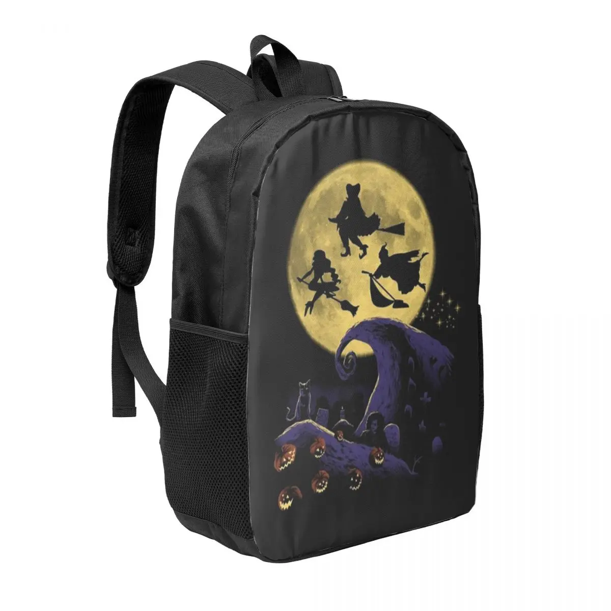 Custom Witch Halloween Hocus Pocus Backpack for Boys Girls College School Travel Bags Men Women Bookbag Fits 15 Inch Laptop