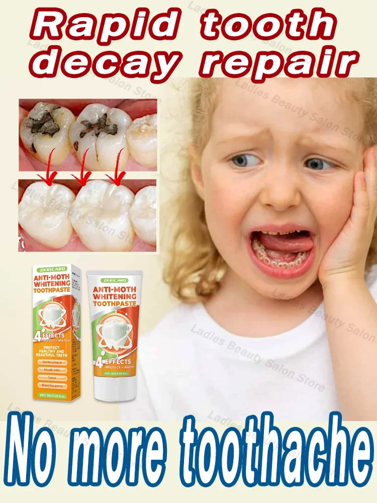 Use natural plant extracts to repair tooth decay, whiten teeth, and remove tooth decay