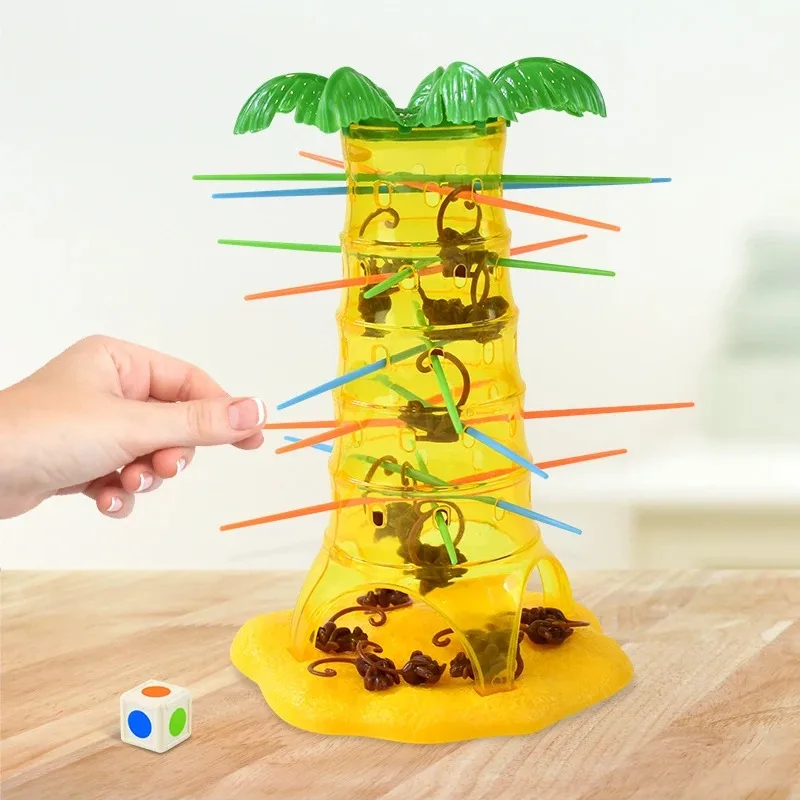 Desktop Game Toys Turn Monkeys Down Monkey Tree Climbing Game Parent-Child Interactive Board Game for Family Party  Games