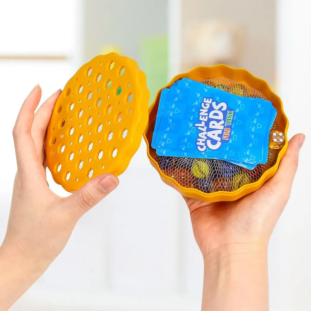 Jeu d'équilibrage de boules de marbre, 60 billes colorées, stocké à l'intérieur, jeu d'équilibre de pile éducative, stimulant et Durable