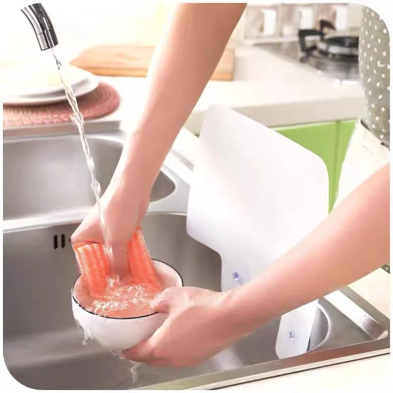 Kitchen Sink Water Splash Guards with Sucker Waterproof Screen for Dish Fruit Vegetable Washing Anti-water Board Basin PVC Flaps