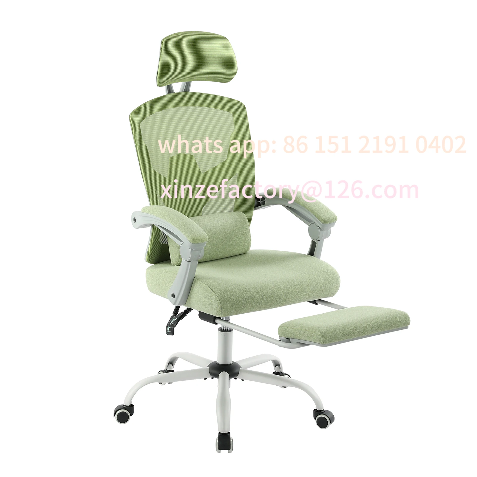 

Customizable JHK Ergonomic Reclining High Back Mesh Living Room Rocking Gaming Chair Computer Desk Swivel Rolling Lumbar Suppor