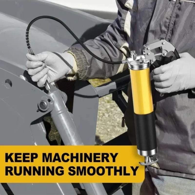 

Heavy Duty Grease Gun Kit Professional Manual Grease Tool with Pistol Grip for Car Truck SUV Lubrication Oil Grease Maintenance