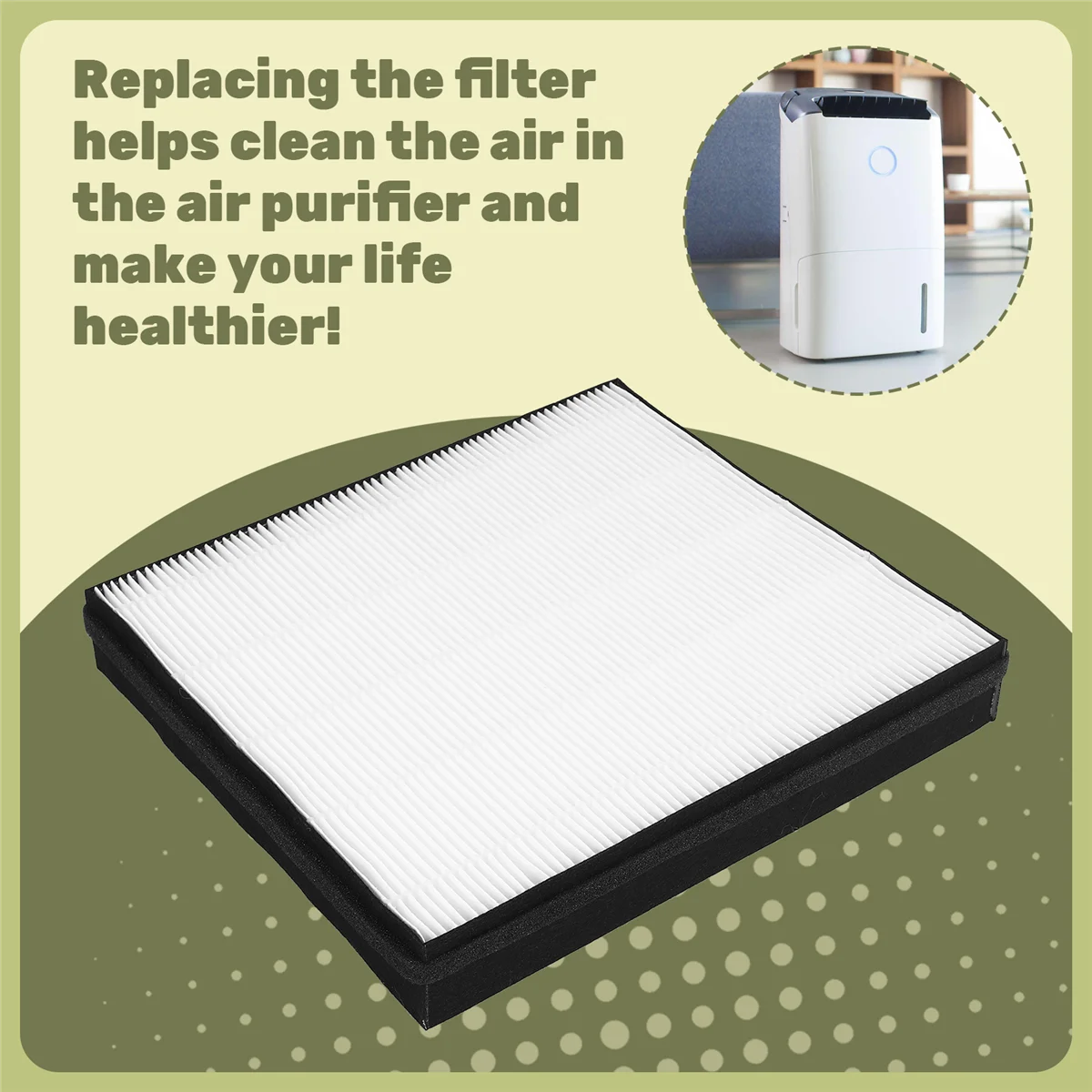 EQAZ-Fit для очистителя Philips DE5206 DE5205 Очиститель Hepa-фильтр HEPA-фильтр FY1119