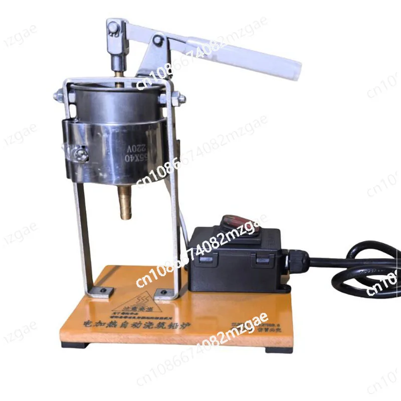 Lever Type Lead Furnace 220V Casting Lead Furnace, Lure Sinker Mold Automatic Feeding Tin Furnace