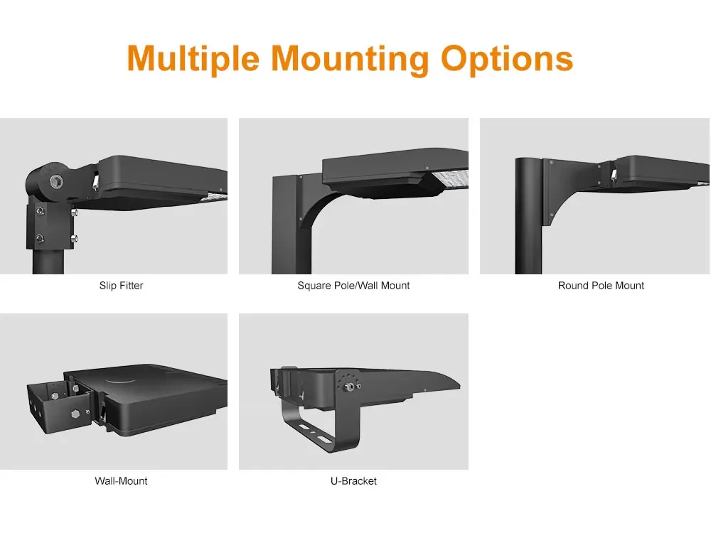 LED Parking Lot Light High Brightness Energy Saving for Commercial Area Street Road Lighting IP66 Waterproof