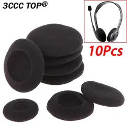 10Pcs 35/45/55/60mm Foam Ear Pads Protection Thicken Sponge Replacement Cushions Covers Earphones for Headphones Accessories