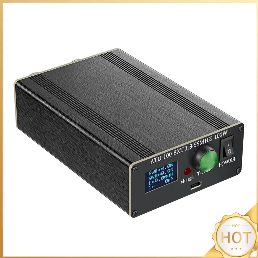 atu-100-pro-automatic-antenna-tuner-18-55mhz-rechargeable-antennas-tuners-096-inch-display-tuning-unit-usb-charging-interface