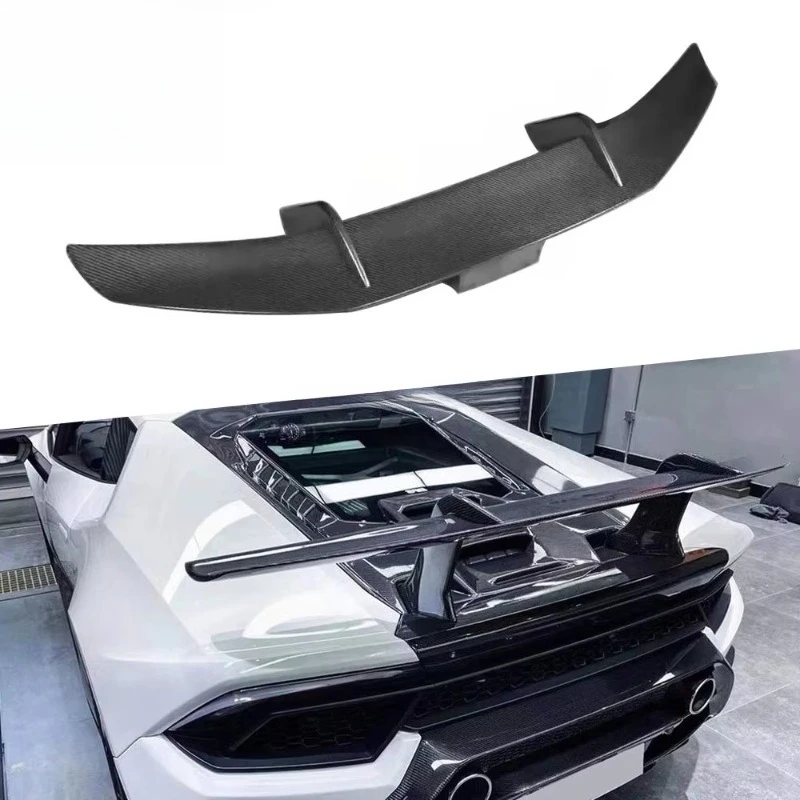 

Задний спойлер багажника из углеродного волокна для Huracan LP580 LP610 FRP, автомобильное украшение, хвостовой спойлер