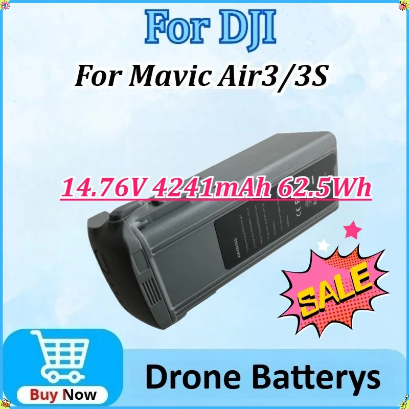

14.76V 4241mAh 62.5Wh for DJI Mavic Air3/3S Upgraded Intelligent Flight Long-lasting Drone Battery Brand New 0 Cycle Battery