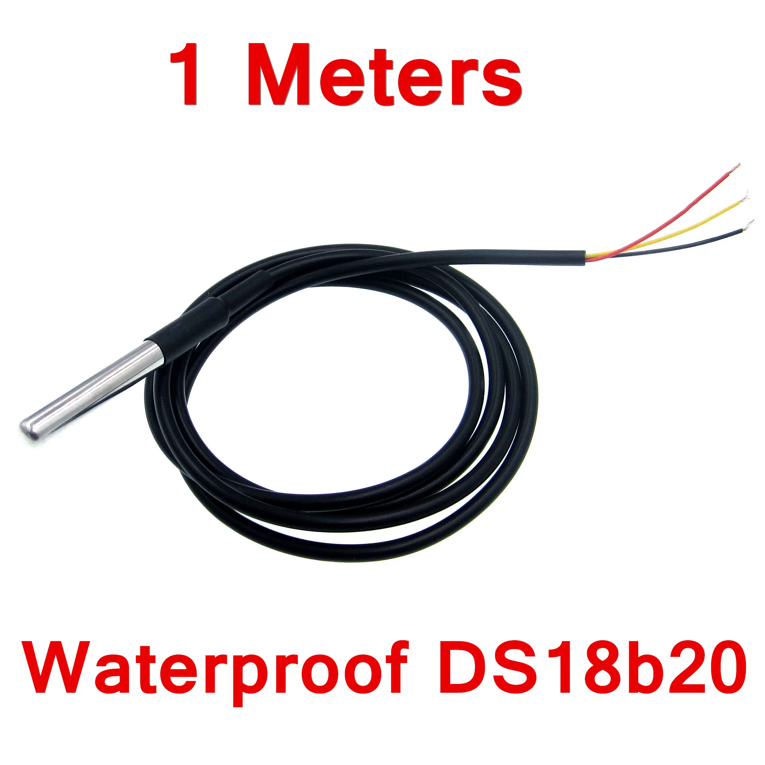 1M 2M 3M DS18B20 แพคเกจสแตนเลสกันน้ํา DS1820 อุณหภูมิ Probe Temperature Sensor 18B20 สําหรับ