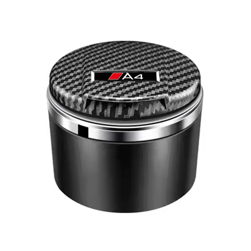 Car Ashtray Ashtray With Blue LED Cigar Ashtray For Audi A3 A4 A5 A6 A7 A8 Q3 Q5 Q7 Q8 ABT TTS Ash Tray Portable Ashtray