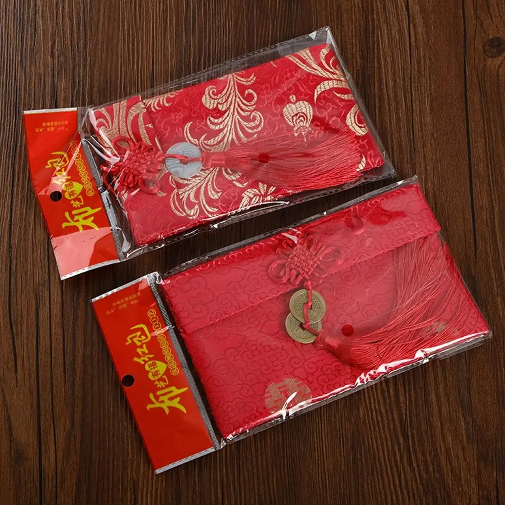 Cloth Chinese Traditional Best Wishes Wedding Birthday Spring Festival Party Gift Red Envelope Red Packets HongBao Money Bags