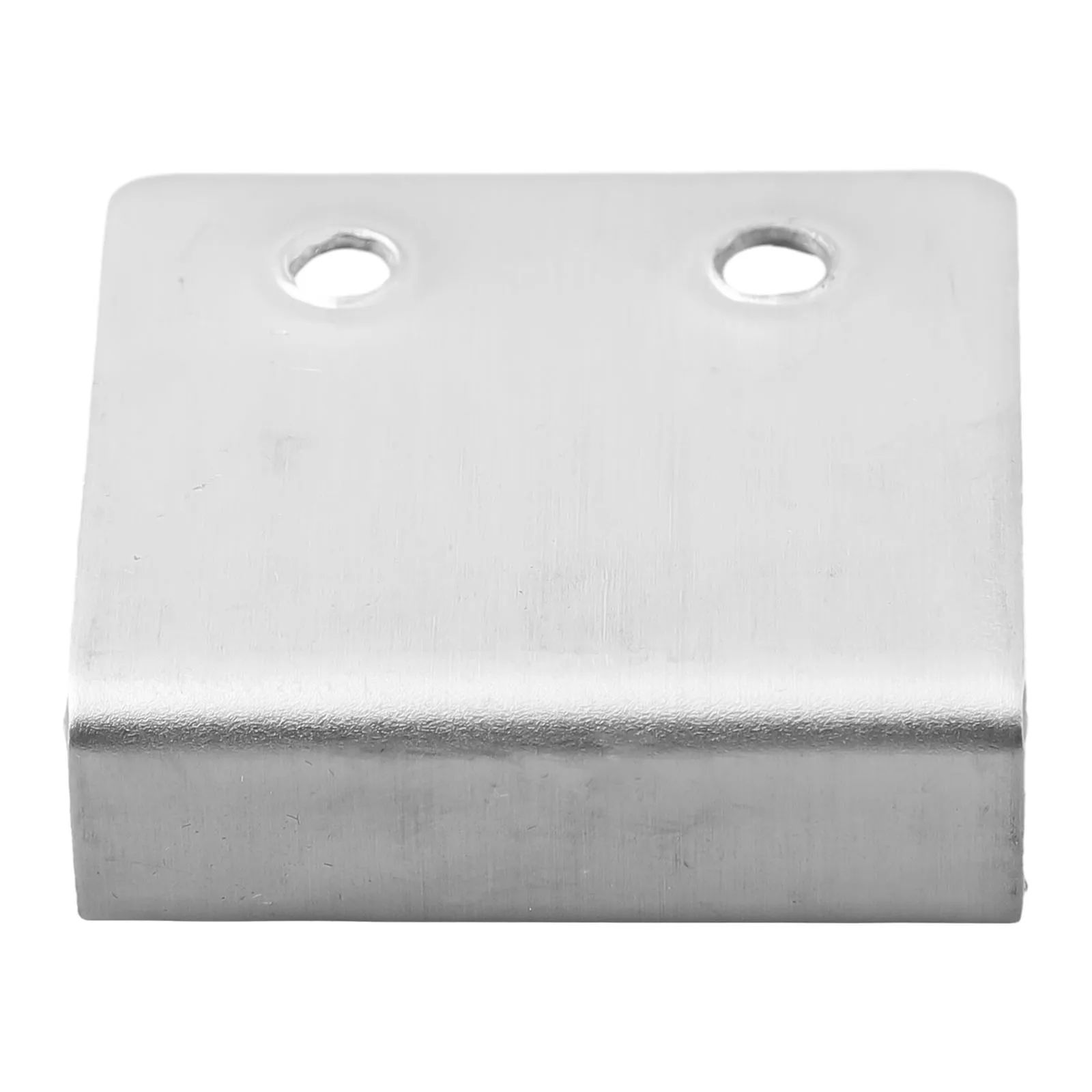 Silver Tone U-shape Corner Bracket for Wall Mounted Tiles and Mirrors with Built-in Hanging Hook Stainless Steel Durability