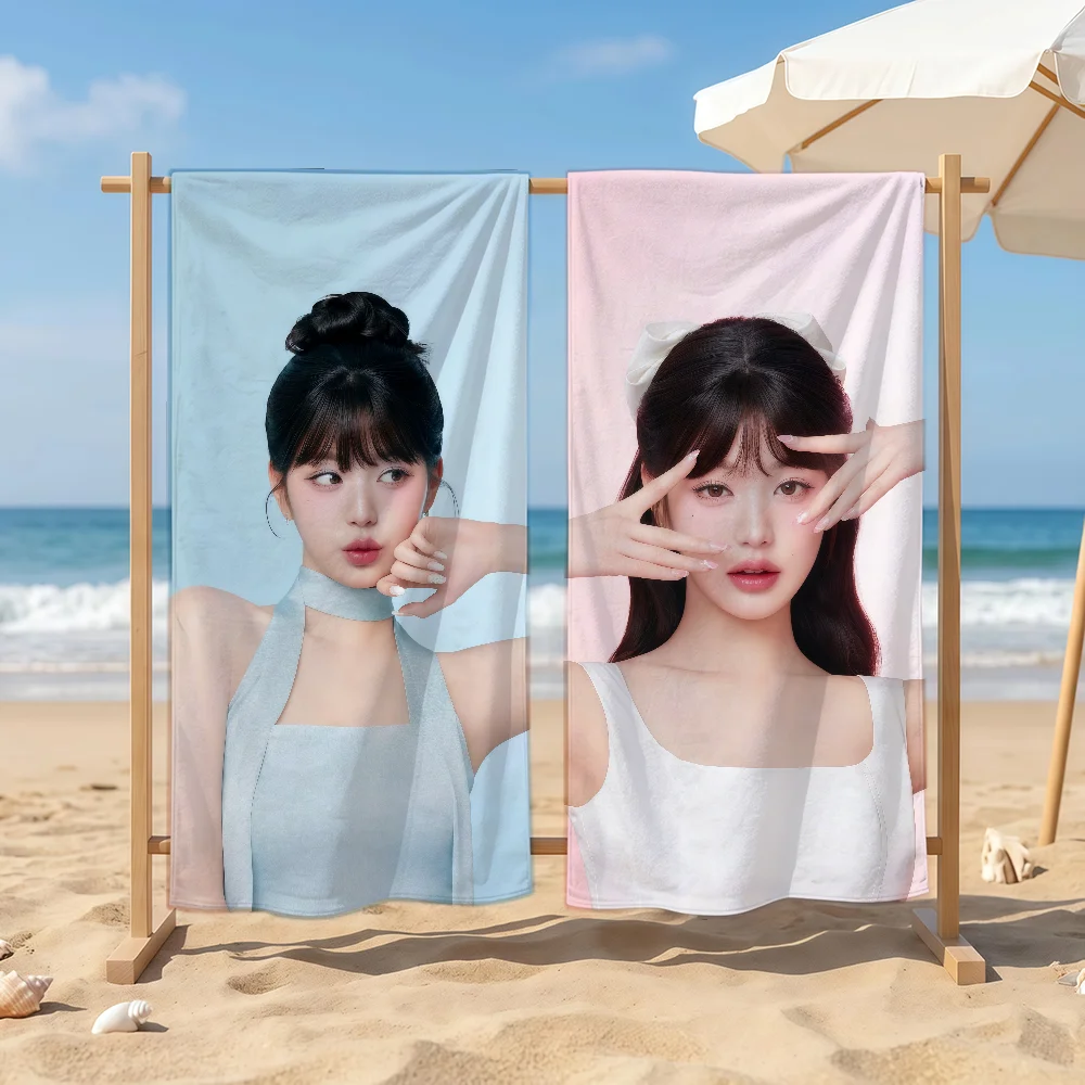 Singer Jang Won-young Towel Sports Quick Dry Travel Camping Sandproof Soft Light Large Beach Towel