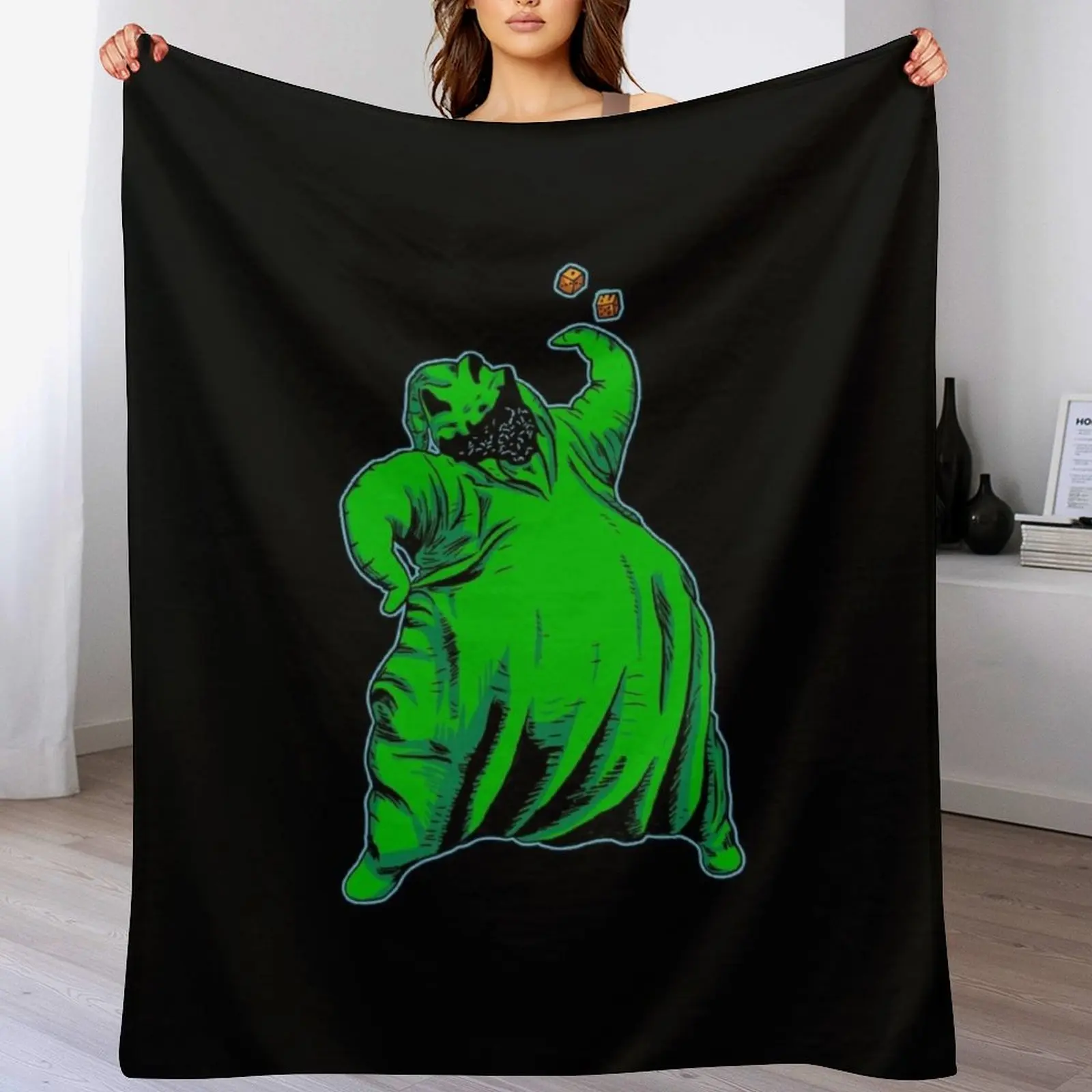 Oogie Boogie Throw Blanket halloween christmas gifts Designers bed plaid Blankets