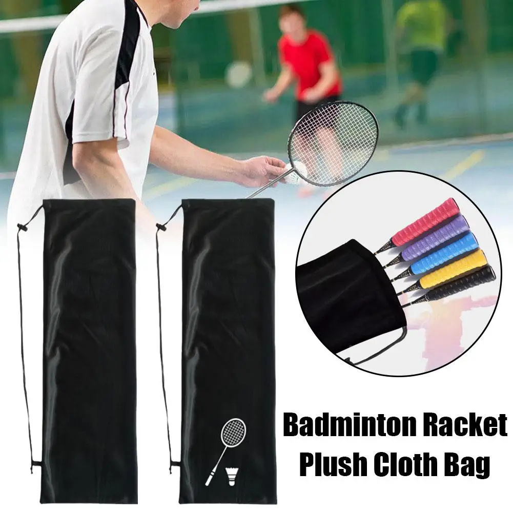 

Badminton Racket Bag Drawstring Storage Case Single Backpack Waterproof Cover Training Diagonal Protection Shoulder Sport K8X5