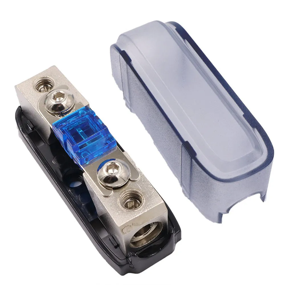 Car Audio Fuse Power AGU Fuse Holder 30-150A Stereo Audio Single-way Distribution Block Fuse Box