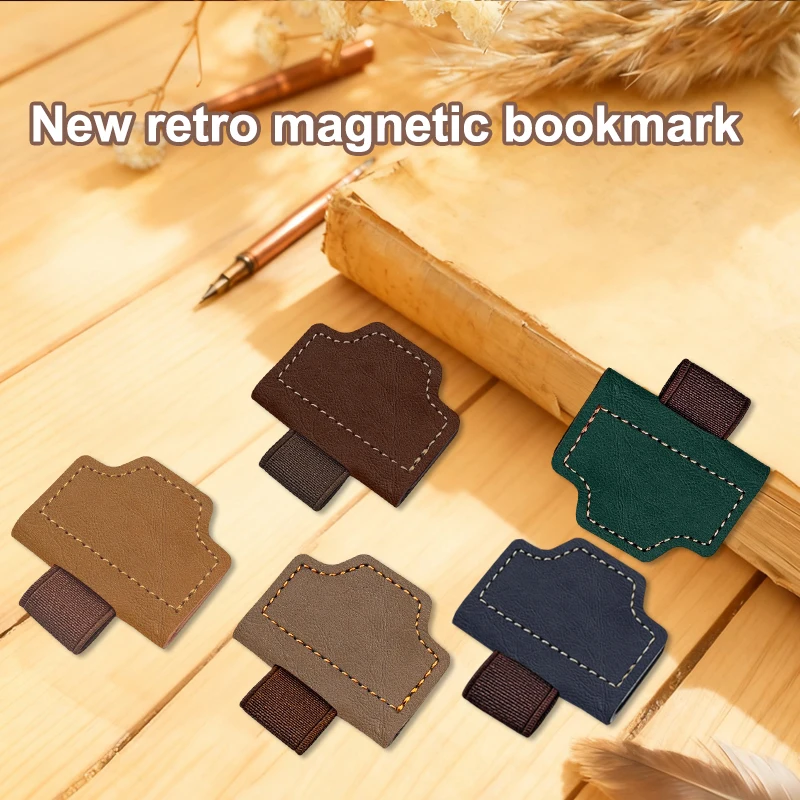 Magnetic bookmark pen clip, suitable for laptops and diaries, accessories include magnetic pen clip