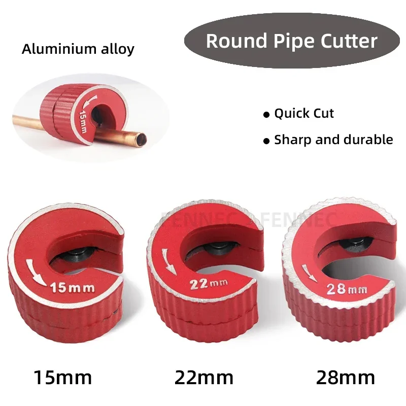 

Round Pipe Tube Cutter Aluminium Alloy Body Self Locking for Copper Tube Aluminium PVC Plastic Mini Round Pipe Cutter Tool