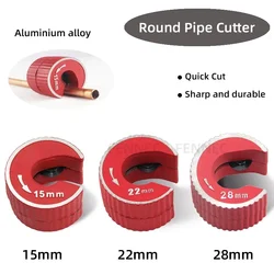 Round Pipe Tube Cutter Aluminium Alloy Body Self Locking for Copper Tube Aluminium PVC Plastic Mini Round Pipe Cutter Tool