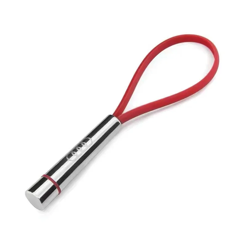 Car Logo Keyring Carbon Leather Luxury Car Keychain For Audi A3 A4 A5 A6 A7 A8 S3 S4 Q2 Q3 Q5 Q7 Car Styling Auto Accessories