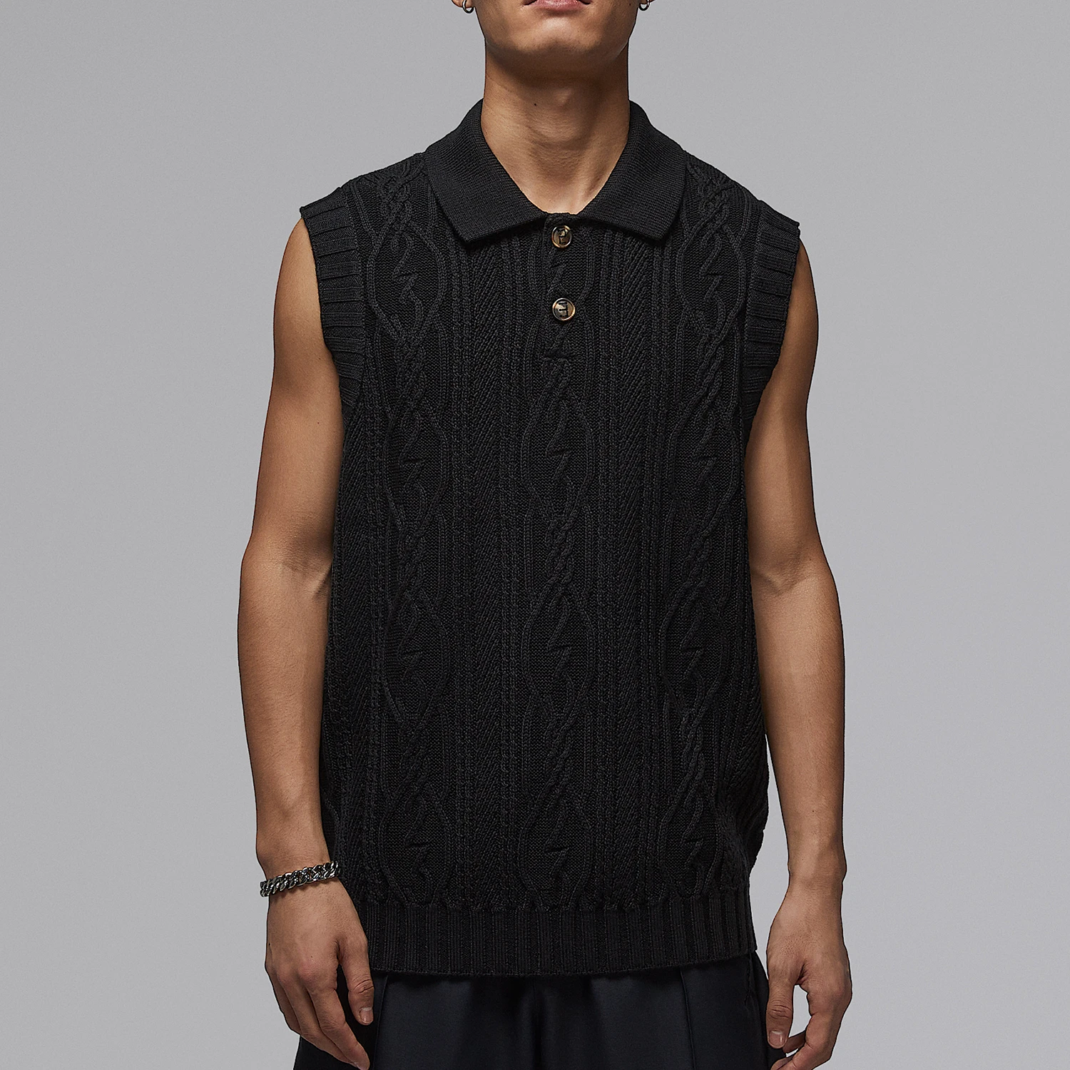 

Оригинальная мужская спортивная сетчатая футболка без воротника Nike JORDAN HQ8687-010