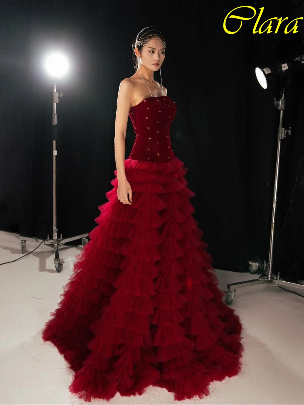 فستان سهرة أنيق مخصص على شكل حرف a بدون حمالات بدون أكمام، فساتين مناسبة مخصصة حساسة، فساتين المشاهير عالية الجودة