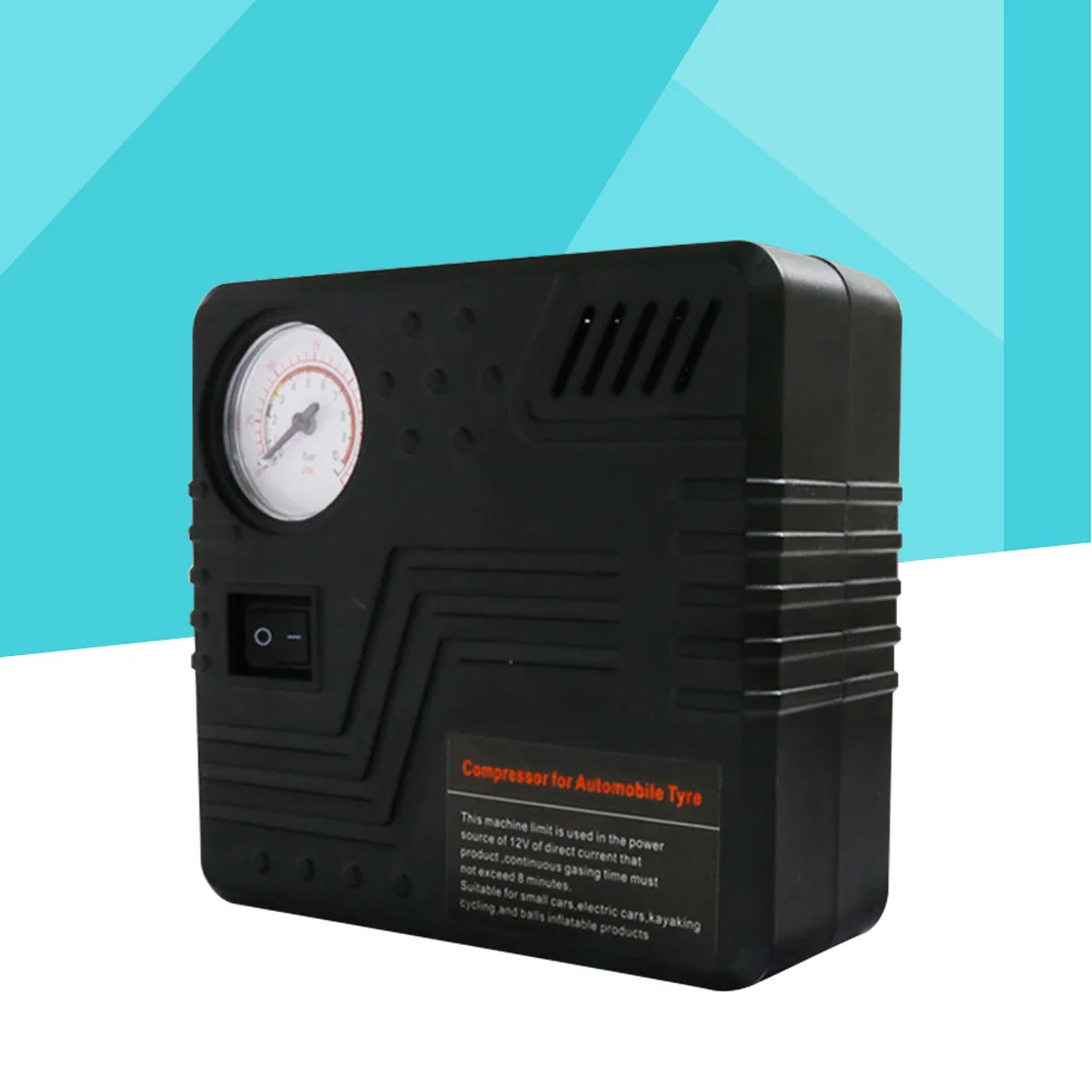 

DC 12V 19 Cylinders 120W Air Compressor Pump Portable Electric Tire Inflator with Pressure Gauge (Black)