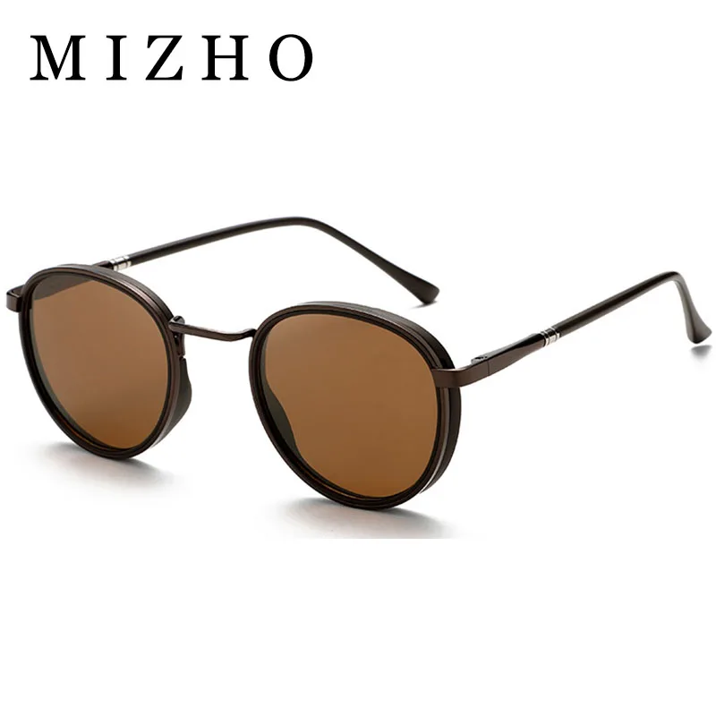 

MIZHO Brand Driving Polarized Sunglasses Men Round Fashion COOL Plastic Titanium High Quality Sun Glasses Women UV Protection