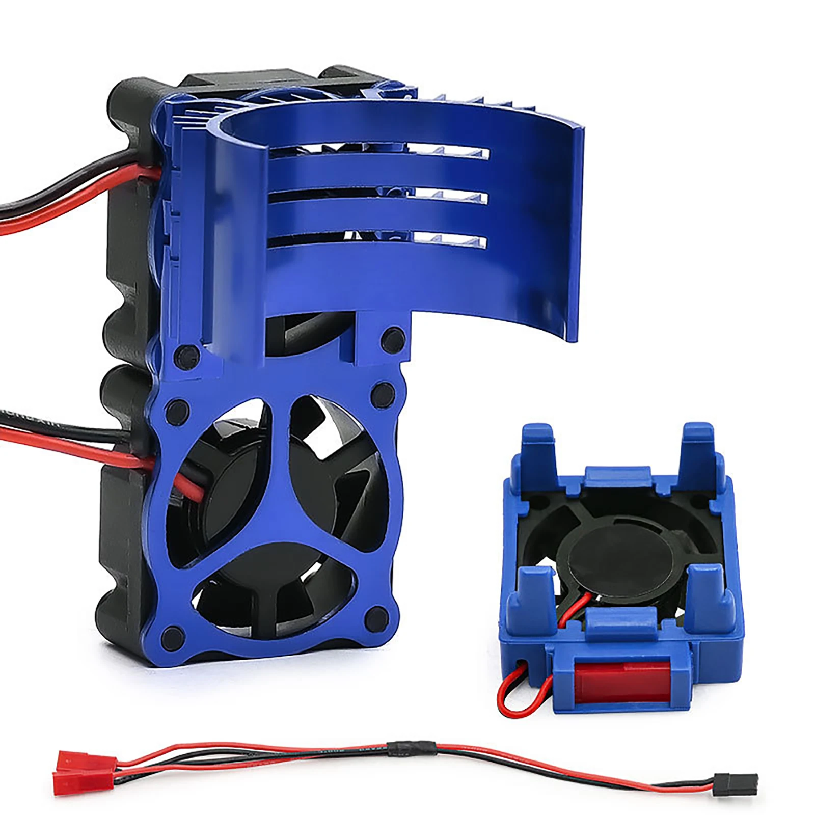 VXL-3S Metalen 540/550 Motor Heatsink & Fan Kit voor Traxxas Lash/Rally/Bandit/Stampede 2WD/4WD Motorkoeling + ESC Fan Combinatie