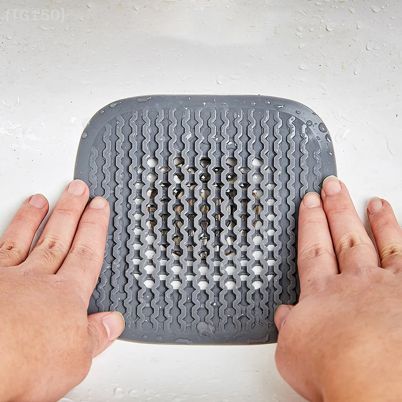 Raccoglitore del filtro per capelli in silicone per scarico – Tappo del filtro per lavello della cucina, doccia, vasca da bagno, forniture ideali per il bagno【No】