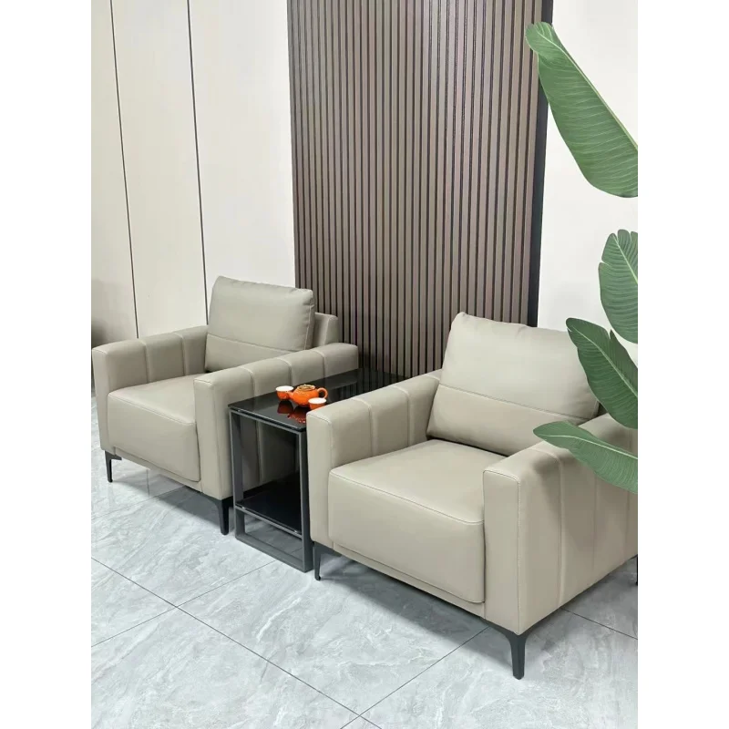 custom.[High-end Reception] New Business Office Sofa VIP Reception Room Rest Area Simple Modern Single Person Negotiation Sofa C