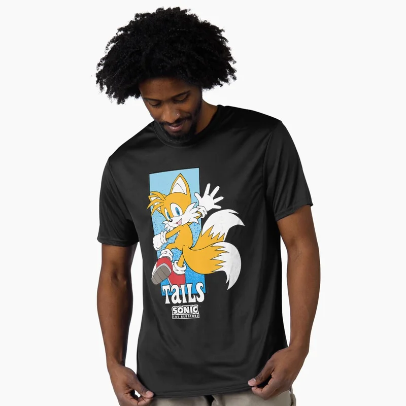 90s Cartoon Series Cute Sonic The Hedgehog Shadow Gift t shirt 0603 Vintage Racing Anime Graphic Tee Y2K clothes US Size S-6XL