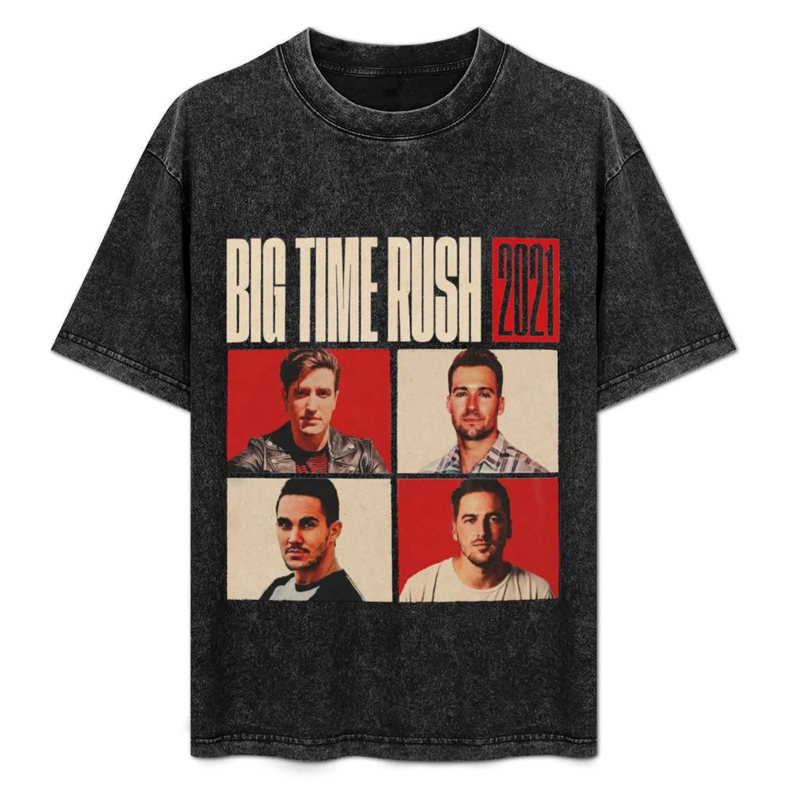 Vintage Big Time Rush 2021 T-Shirt Stylish Print Short Sleeve Tee