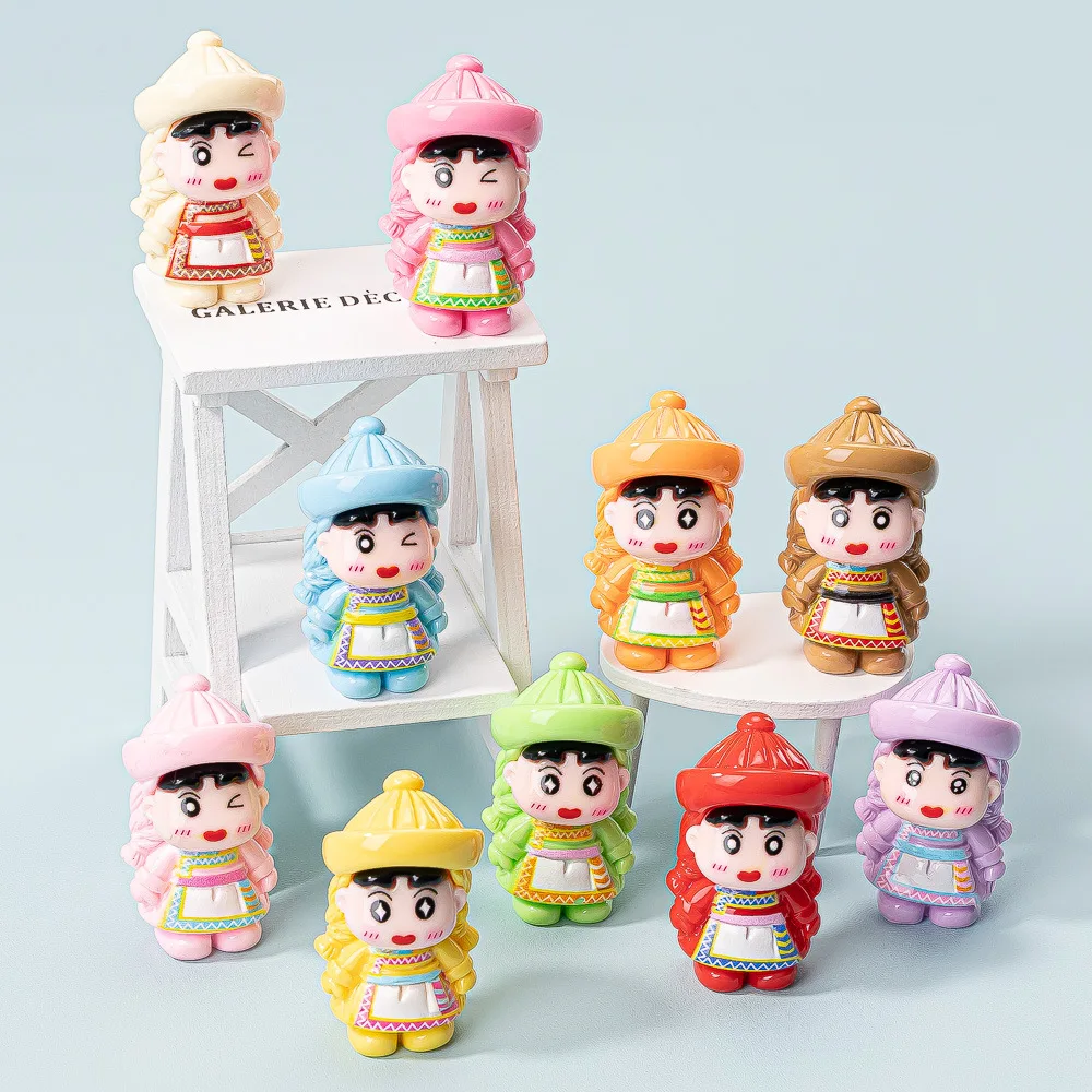 

New model Crayon Shin-chan Ornaments Cute Doll Tide Play Live Match-up Living Room Desktop Small Ornaments