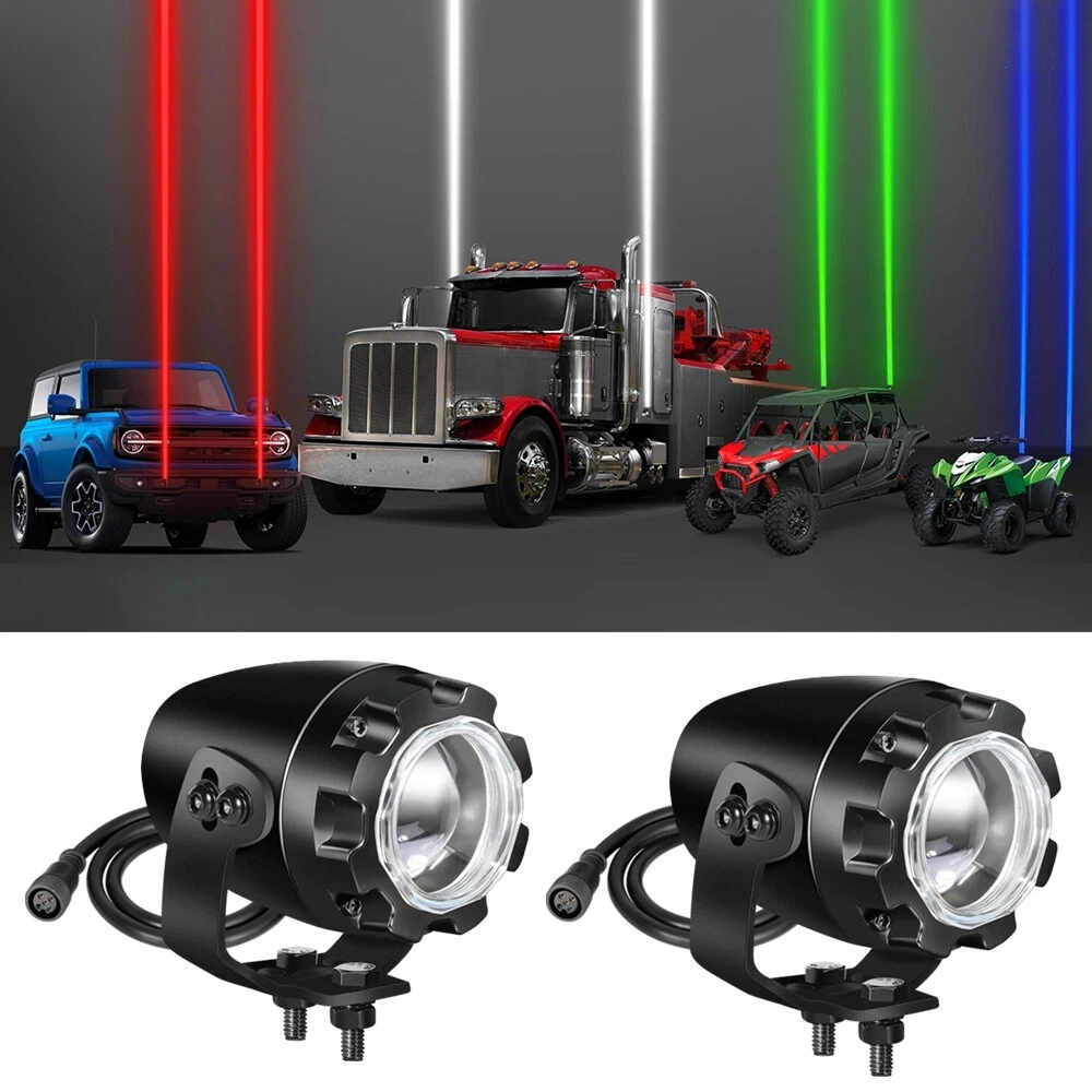 For Can-am Maverick X3 MAX 2017-2025 UTV Whipless LED Whip Lights 2Pcs Alien Lights for Side by Side RGBW Remote & Rocker Swith