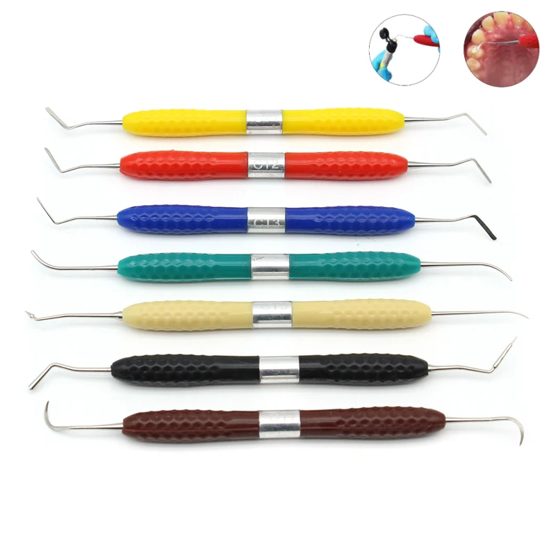 Dental Resin Filled Restorative Instrument Filler Aesthetic Restoration Knife Silicone Handle Dentistry Tools dental Supplies