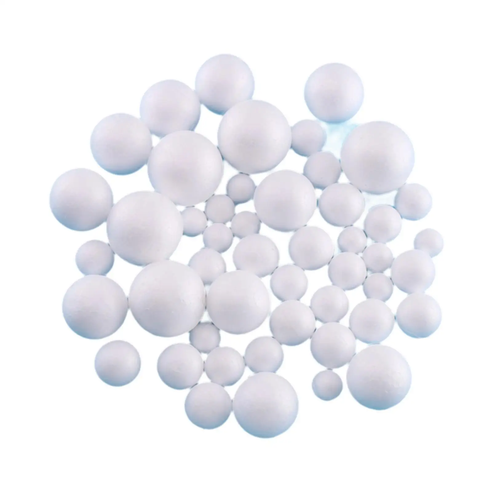 

48Pcs White Foam Balls Foam Sphere Handmade Polystyrene Balls Round for Science Projects Christmas Party Holiday Decoration