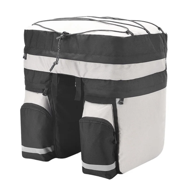 

Сумка для багажника велосипеда, 60 л, большая вместительная сумка для задней стойки, 3 в 1, многофункциональная сумка для хранения на заднее сиденье для горных велосипедов