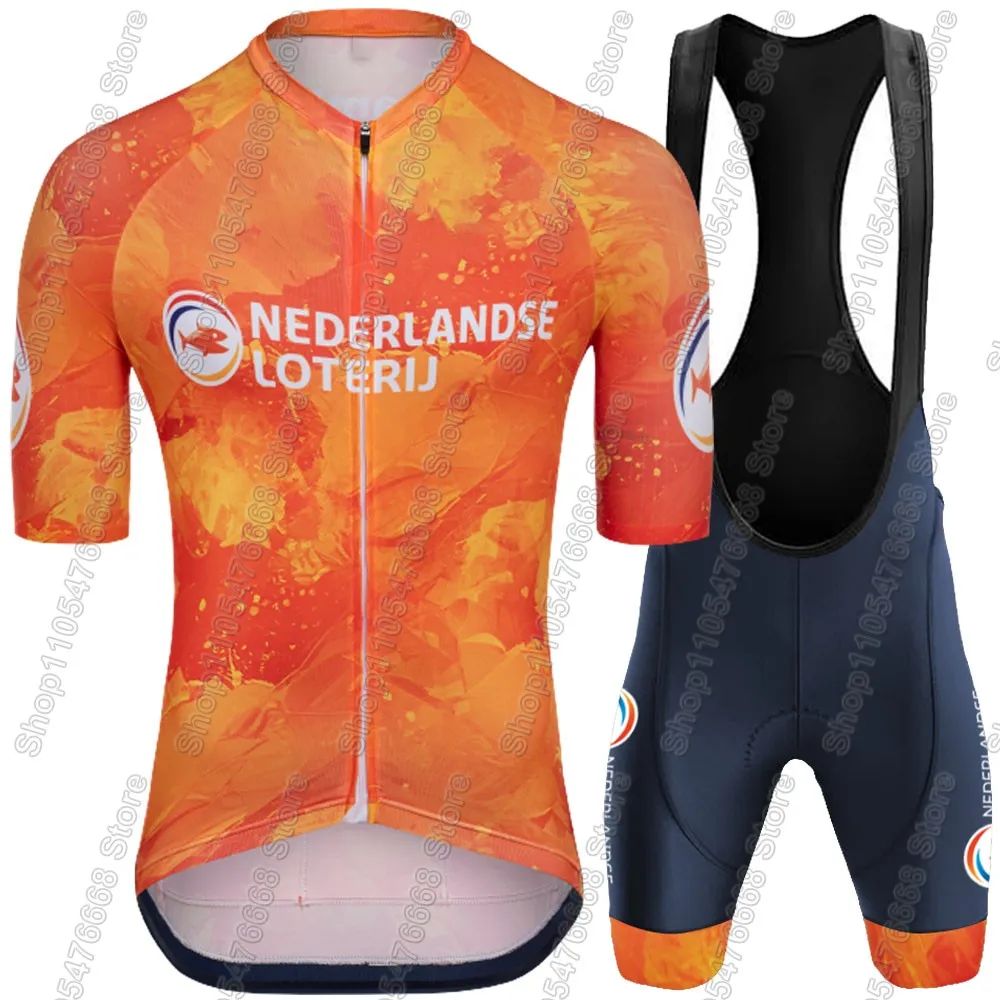 Netherlands Cycling Jersey 2026 Set Dutch National Team Cycling Clothing Mathieu van der Poel Road Bike Shirt Suit Bib Shorts view 5