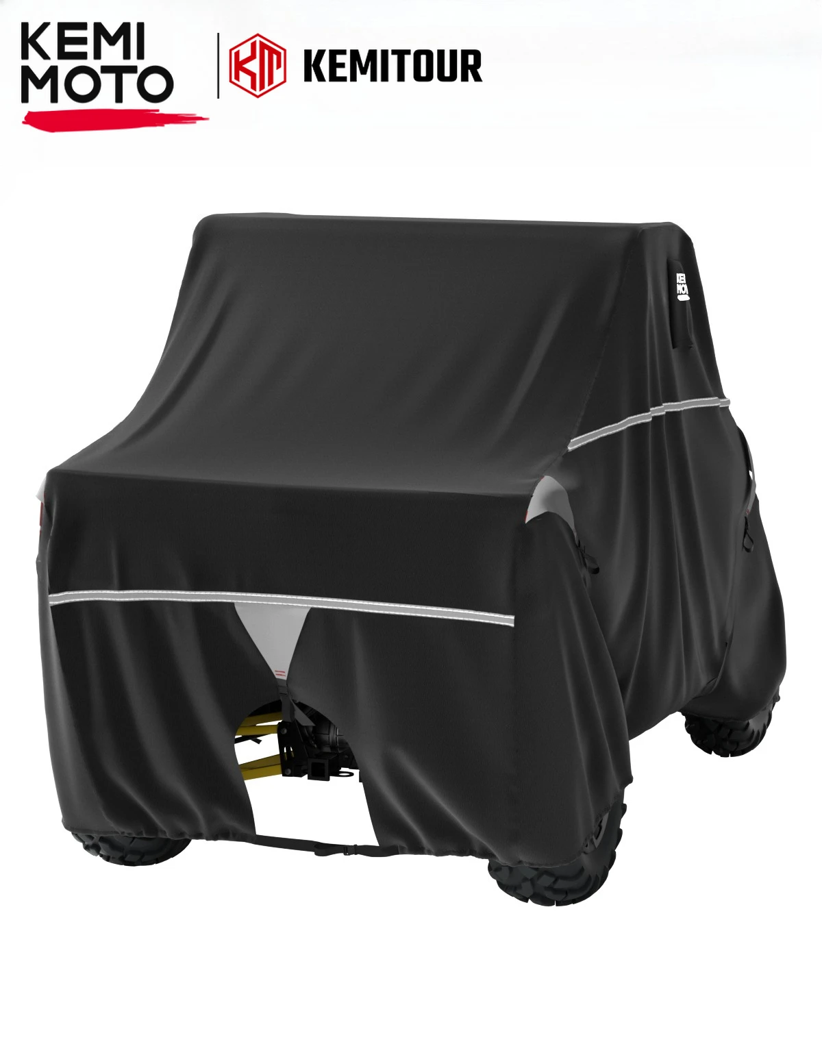 

UTV Trailering Cover For Can Am Defender Compatible with Polaris Ranger 2 Seater Trailerable Protect SXS Cover with Straps